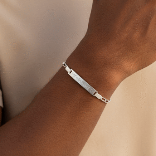 Gourmette Personnalisé - En Argent