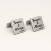 Boutons de manchette personnalisés - Modèle Carré