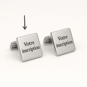 Boutons de manchette personnalisés - Modèle Carré