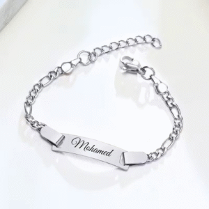 Bracelet personnalisé pour bébé – Acier inoxydable
